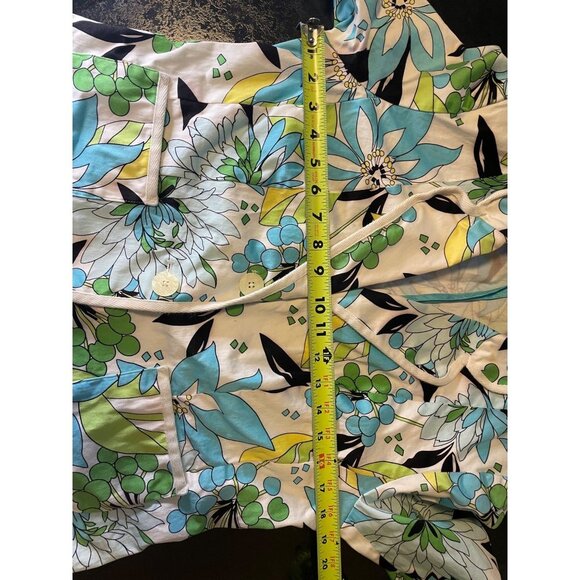 Colorful Patterned Fitted Buttoned Blazer Sz S - Picture 5 of 8